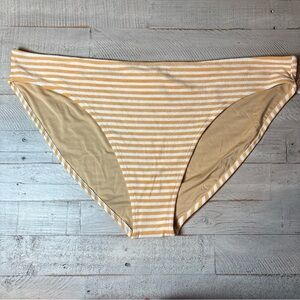 NWT Old Navy Plus Size Orange Striped Terry Classic Low Rise Bikini Bottom - 4XL